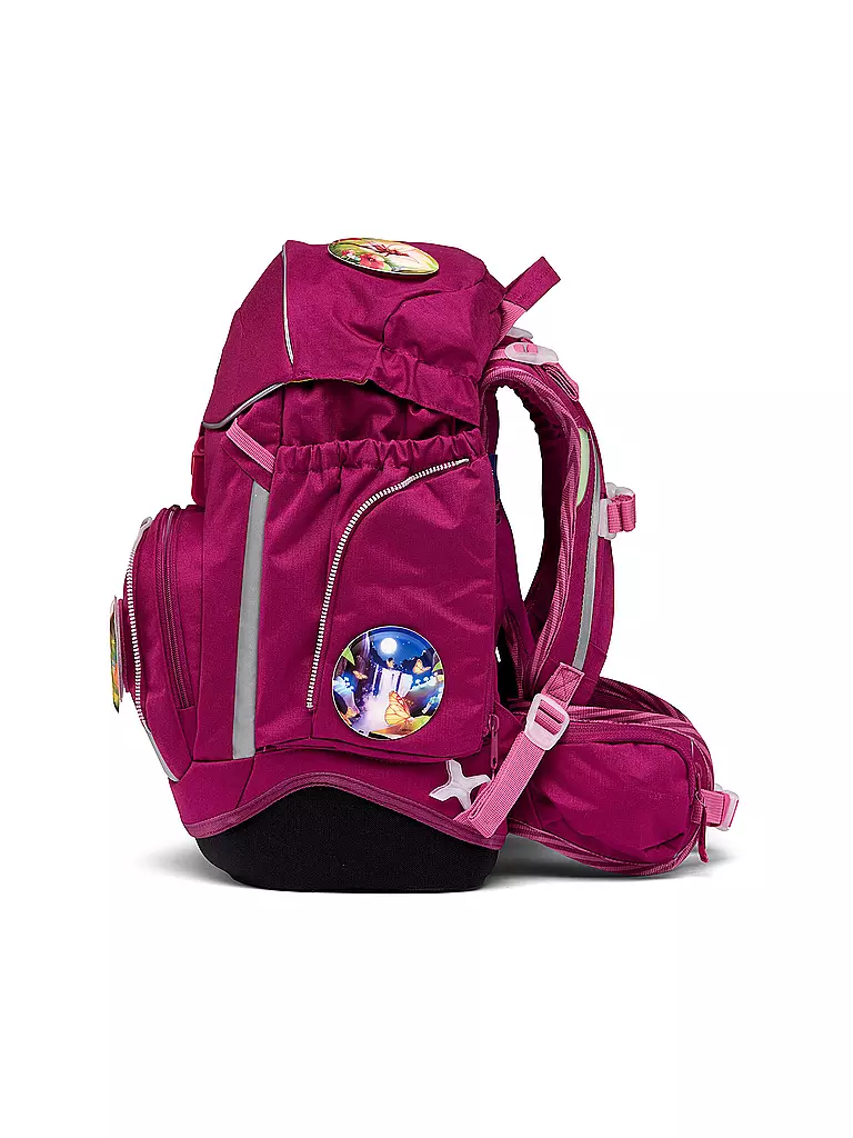 ERGOBAG Schultaschen Set 5tlg PACK Eco Hero - WaldzauBär  beere