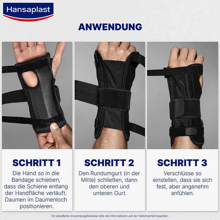 Hansaplast Handgelenk-Bandage stabilisierend, 1 St