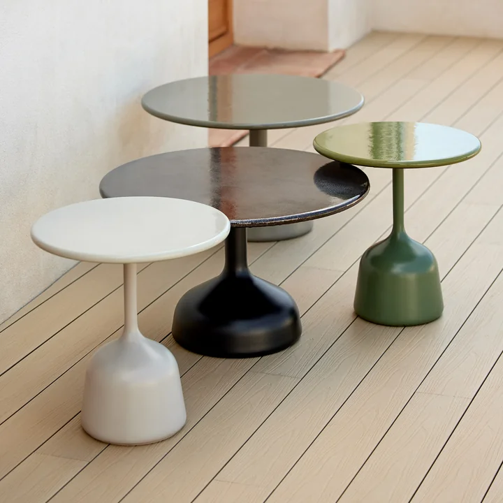 Cane-line - Glaze Couchtisch ⌀ 45 cm, taupe