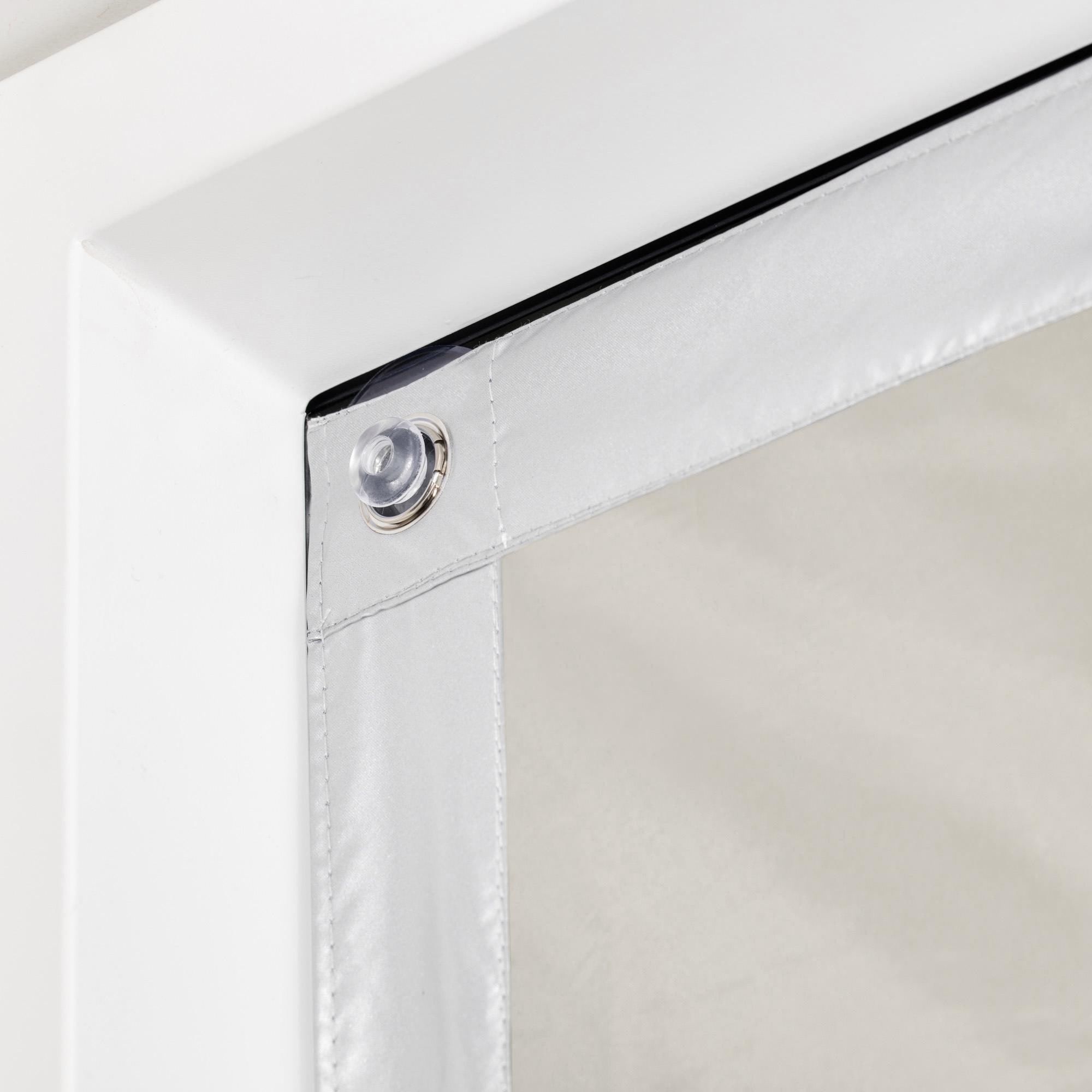 LICHTBLICK ORIGINAL Dachfensterrollo »Haftfix Hitzeschutz Verdunkelung« abdunkelnd Perlreflex-beschichtet | energiesparend ohne Bohren verspannt mit Thermobeschichtung