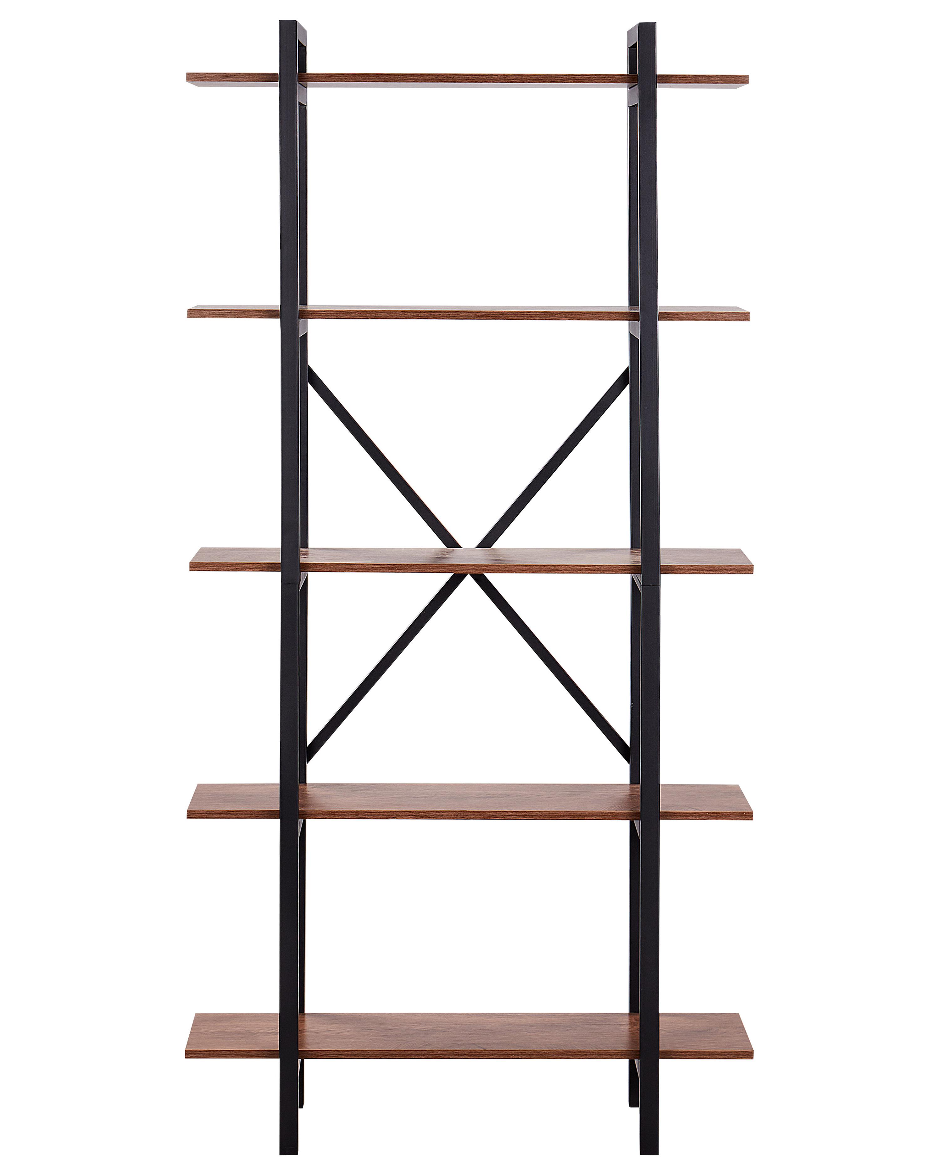 Opbergkast met 5 planken DARBY 180 cm Donkerbruin