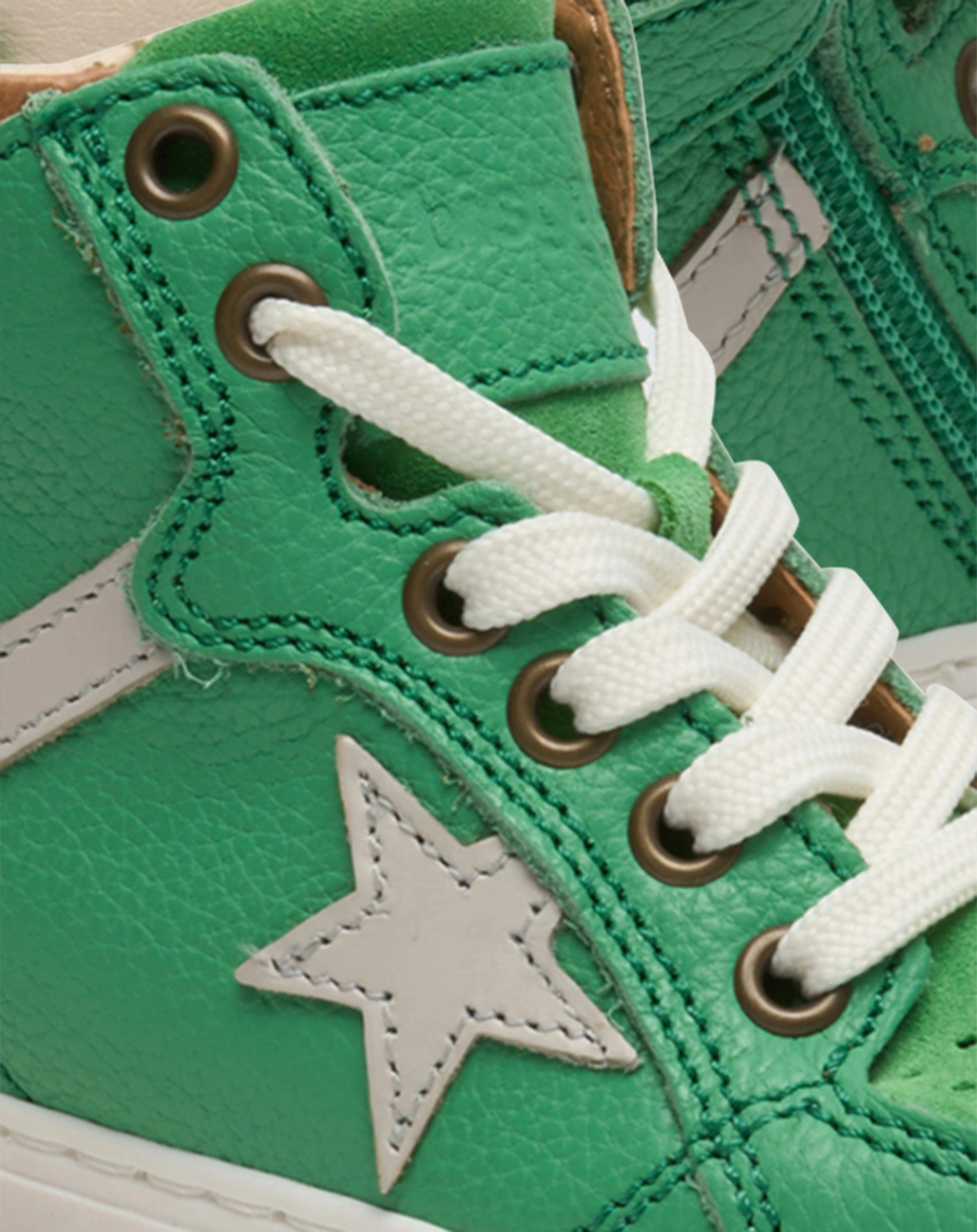 Schnür-Sneaker ISAK hoch in bright green
