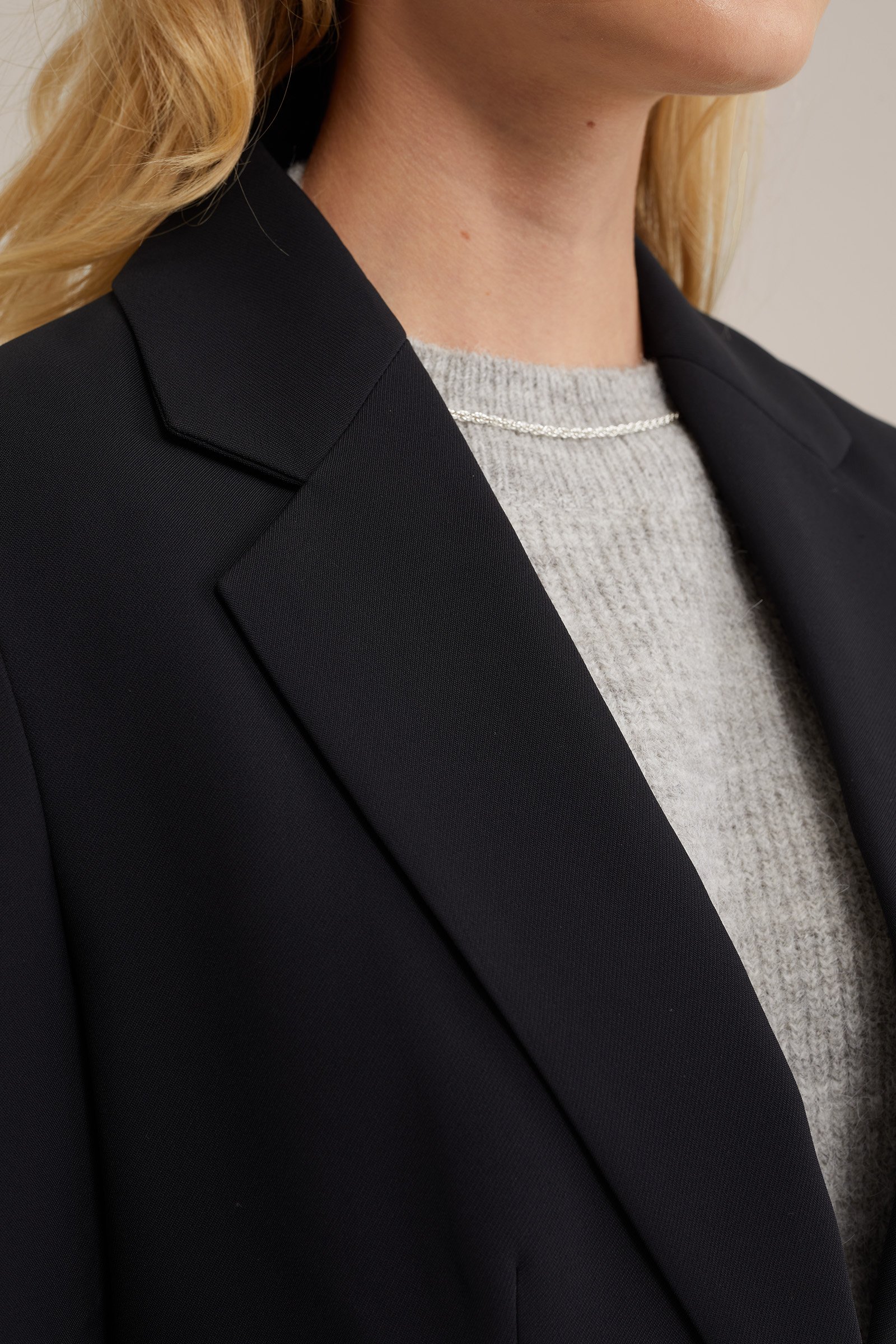 getailleerde blazer WE Fashion Zwart