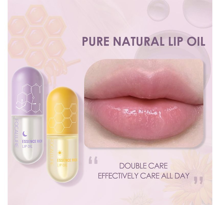 FOCALLURE - Essence Rich Lip Oil - Dag & Nacht Setkit