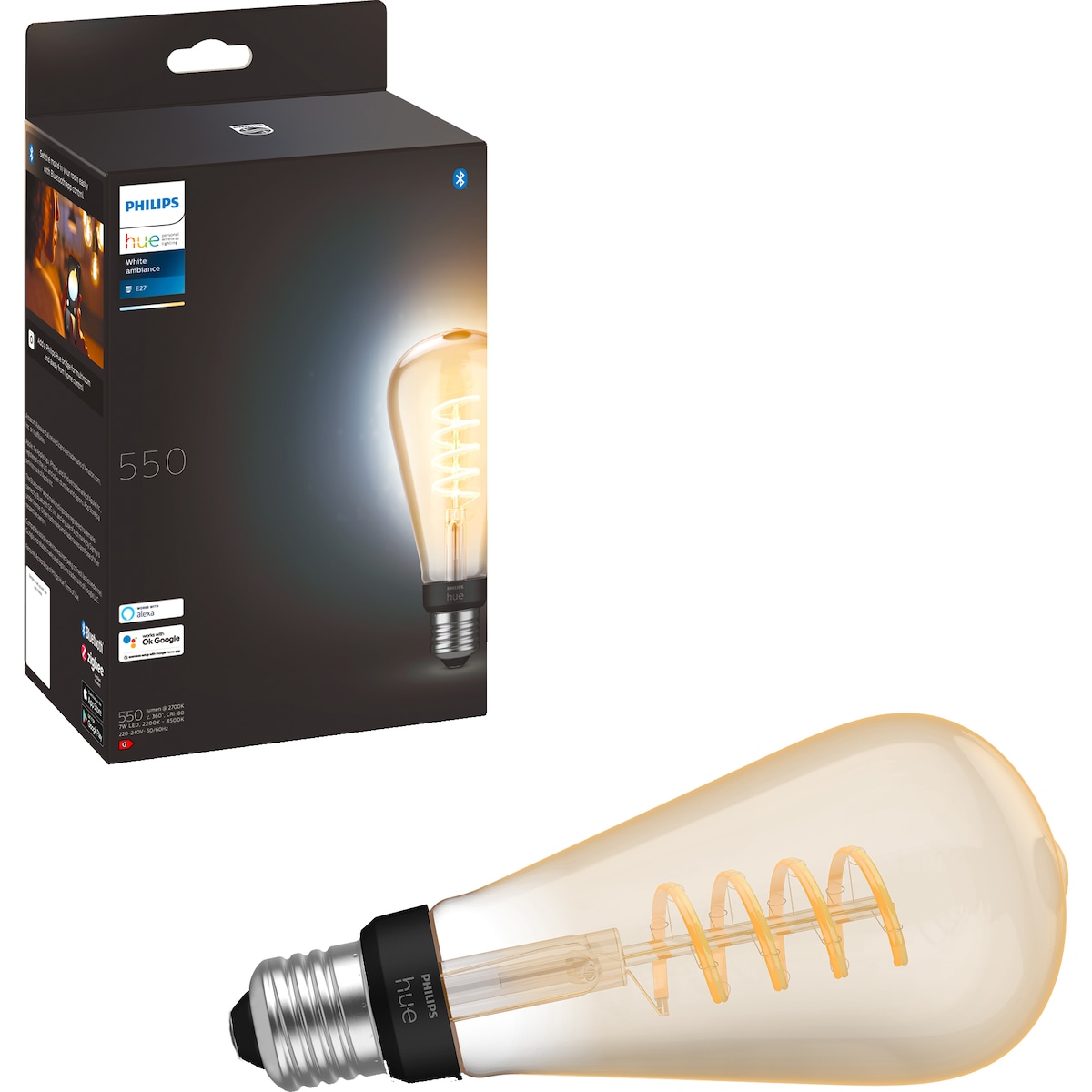 Philips Hue WA 7W Fil ST72 E27