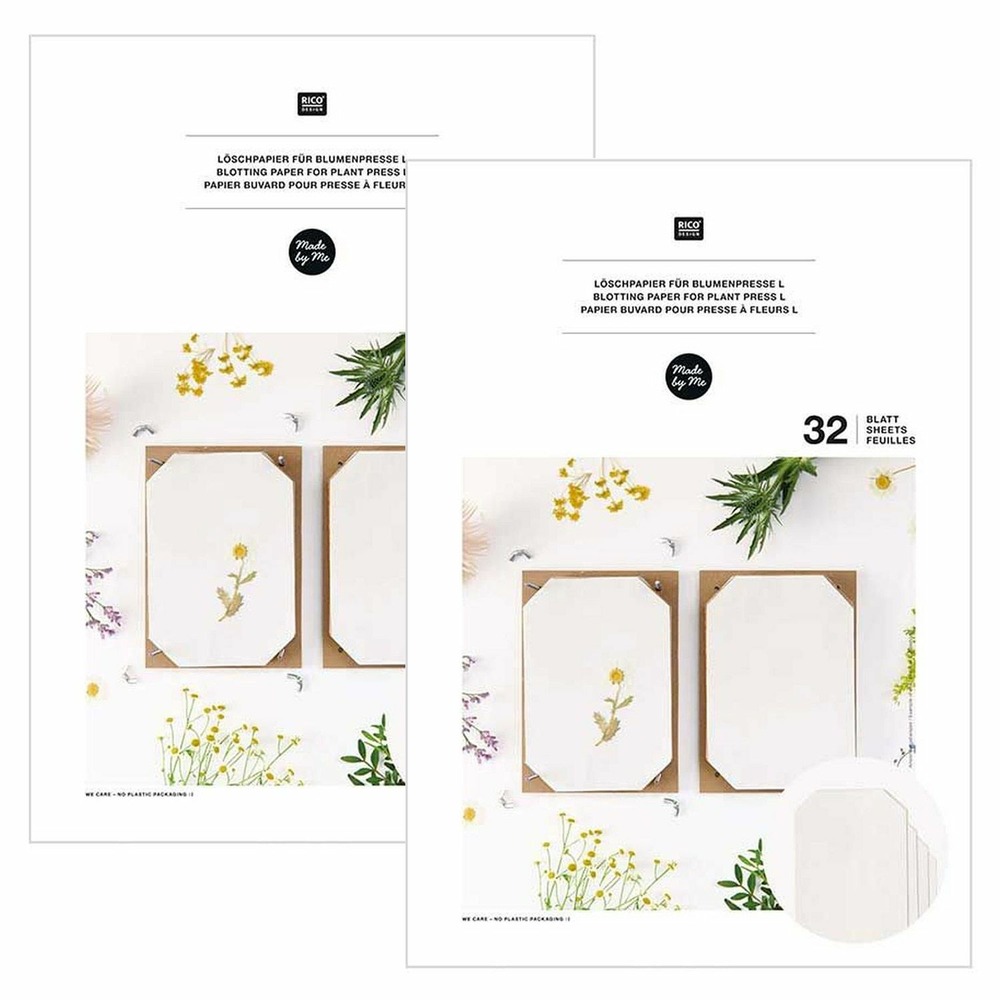64 papiers buvard pour presse à fleur a4