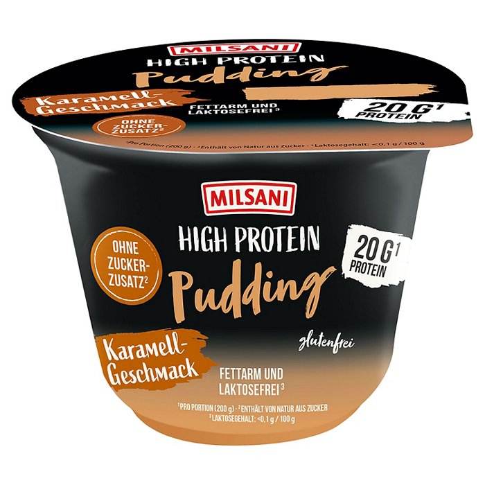 MILSANI MILSANI High Protein Pudding 200 g, Karamell