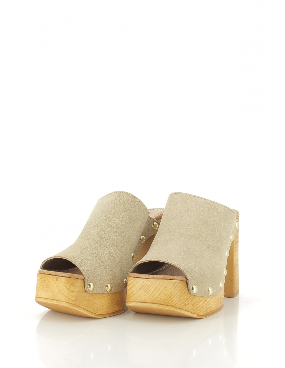 sandro rosi Mules à talon femme 8758 cuir beige