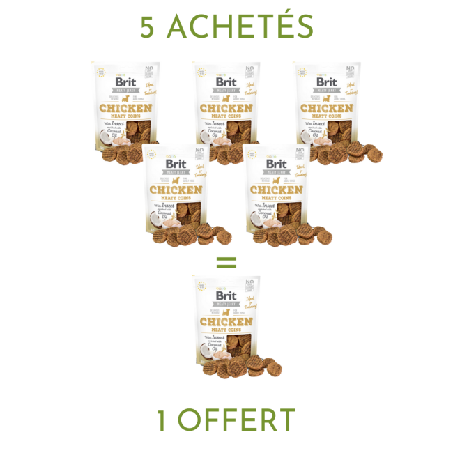 Brit Jerky - friandises au poulet et aux insectes pour chien