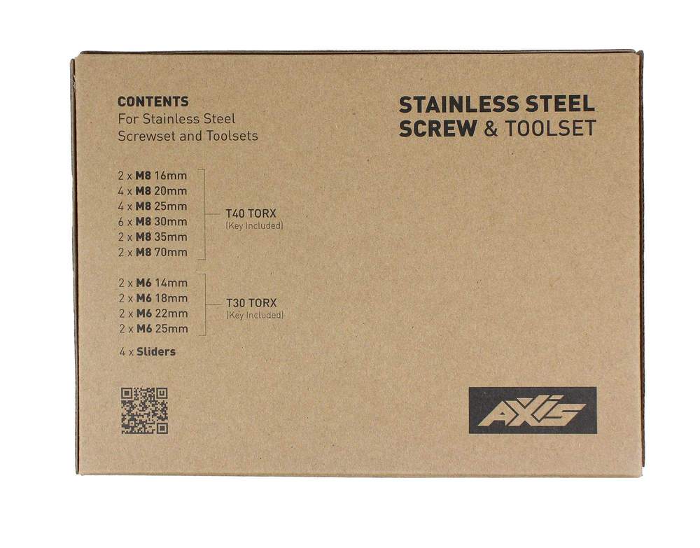 AXIS Foils BOITE AXIS FOILS VISSERIE ET OUTILS STAINLESS