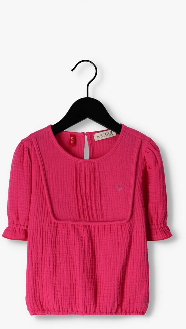 LOOXS roze looxs top mousseline top
