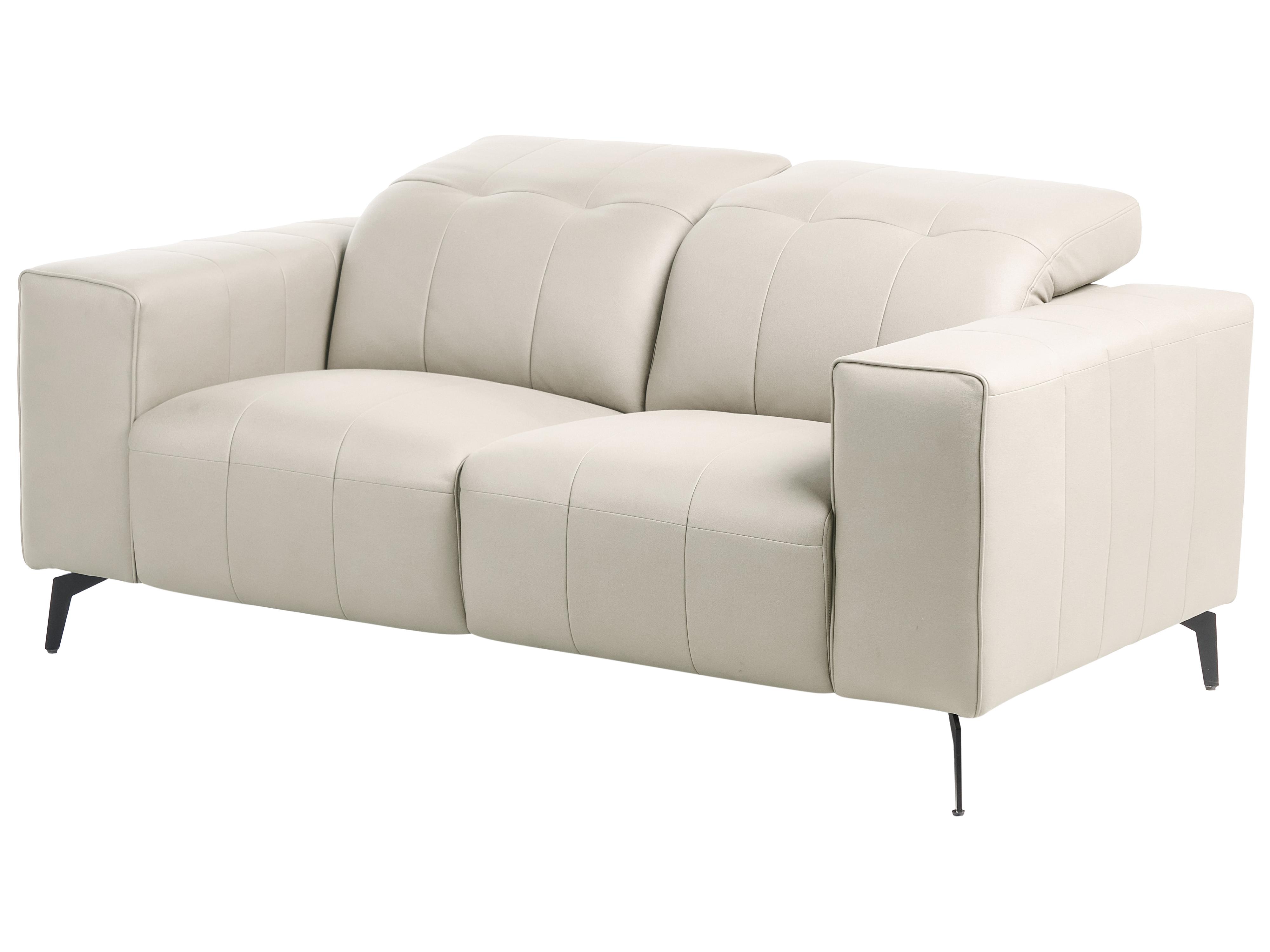 Bank 2-zits OMMEL Kunstleer Lichtbeige