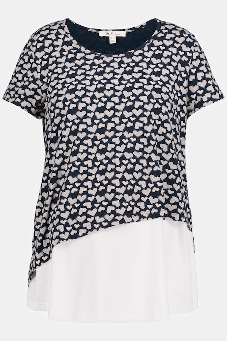Bellieva T-Shirt mit Still-Funktion,  Herz-Print, Rundhalsausschnitt, Halbarm.