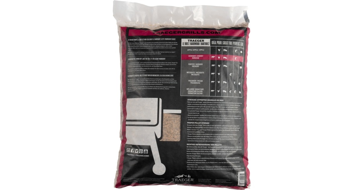 TraegerPellets van hardhout Kers brandstof  (9 kg)