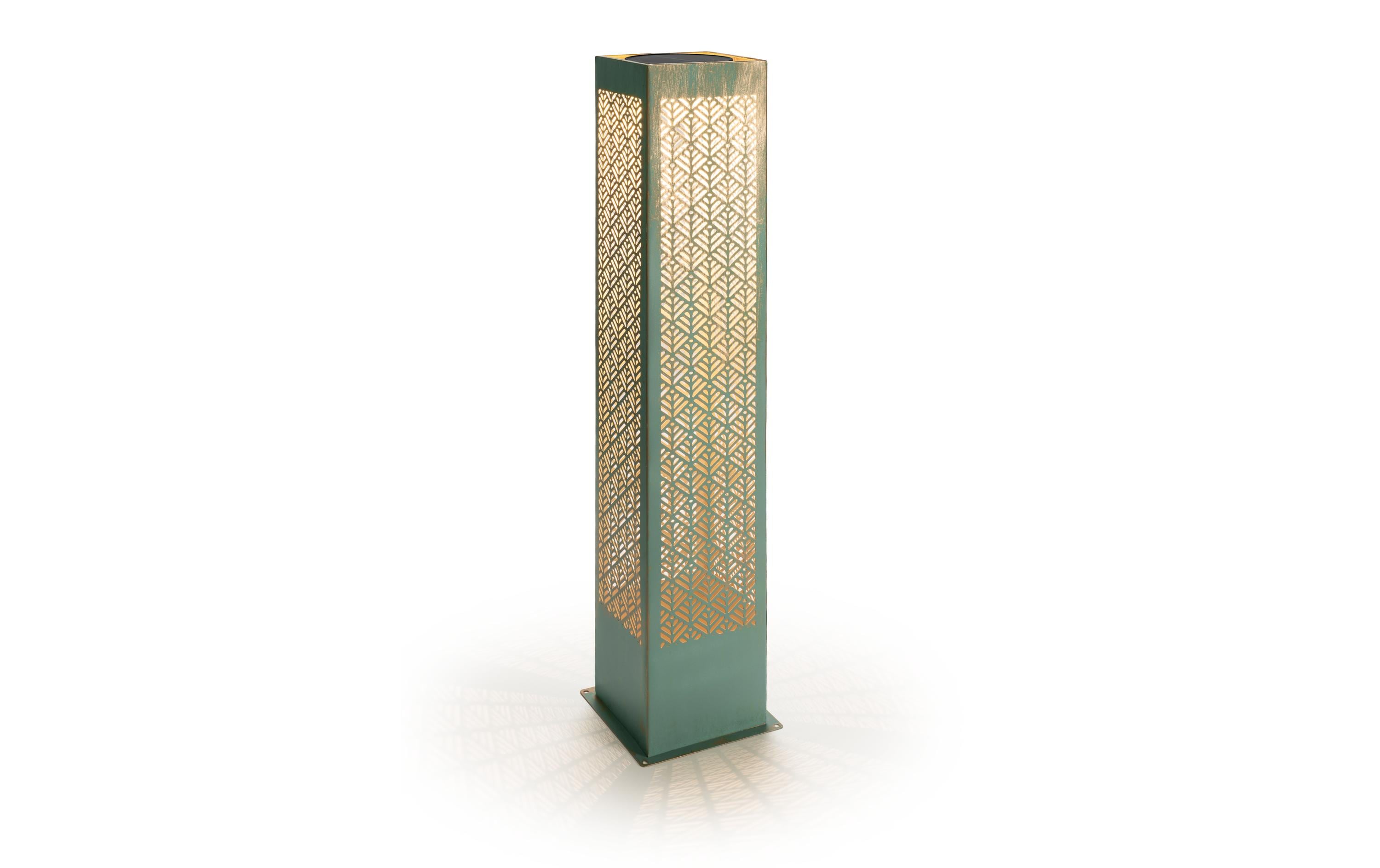 Windlicht Solar Antic Pillar Sofia, 78 cm, AquaSolarleuchte zum Aufstellen