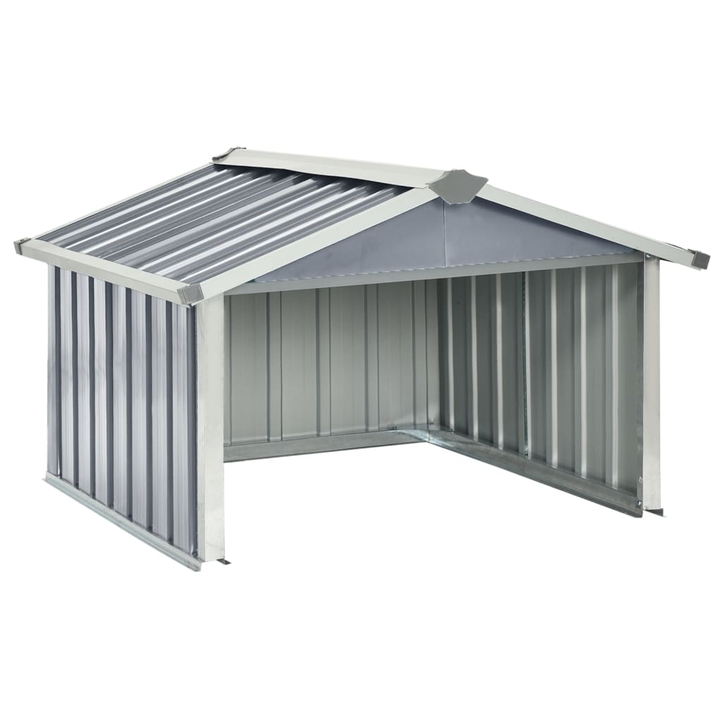 Abri pour robot de jardin 92x97x63 cm acier galvanisé gris
