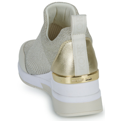 MICHAEL Michael Kors - WILLIS WEDGE TRAINER Blanco / Oro