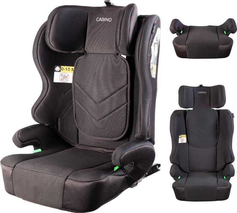 Cabino - Autostoel Dynamic - Zwart - Groep 2/3 - Isofix - 100 - 150 cm I-Size