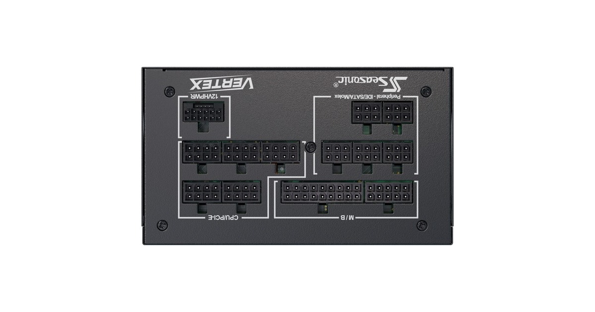 SeasonicVertex PX-1200 modulaire 1200 watt voeding   (Zwart, 1x 12V-2x6, 3x PCIe)