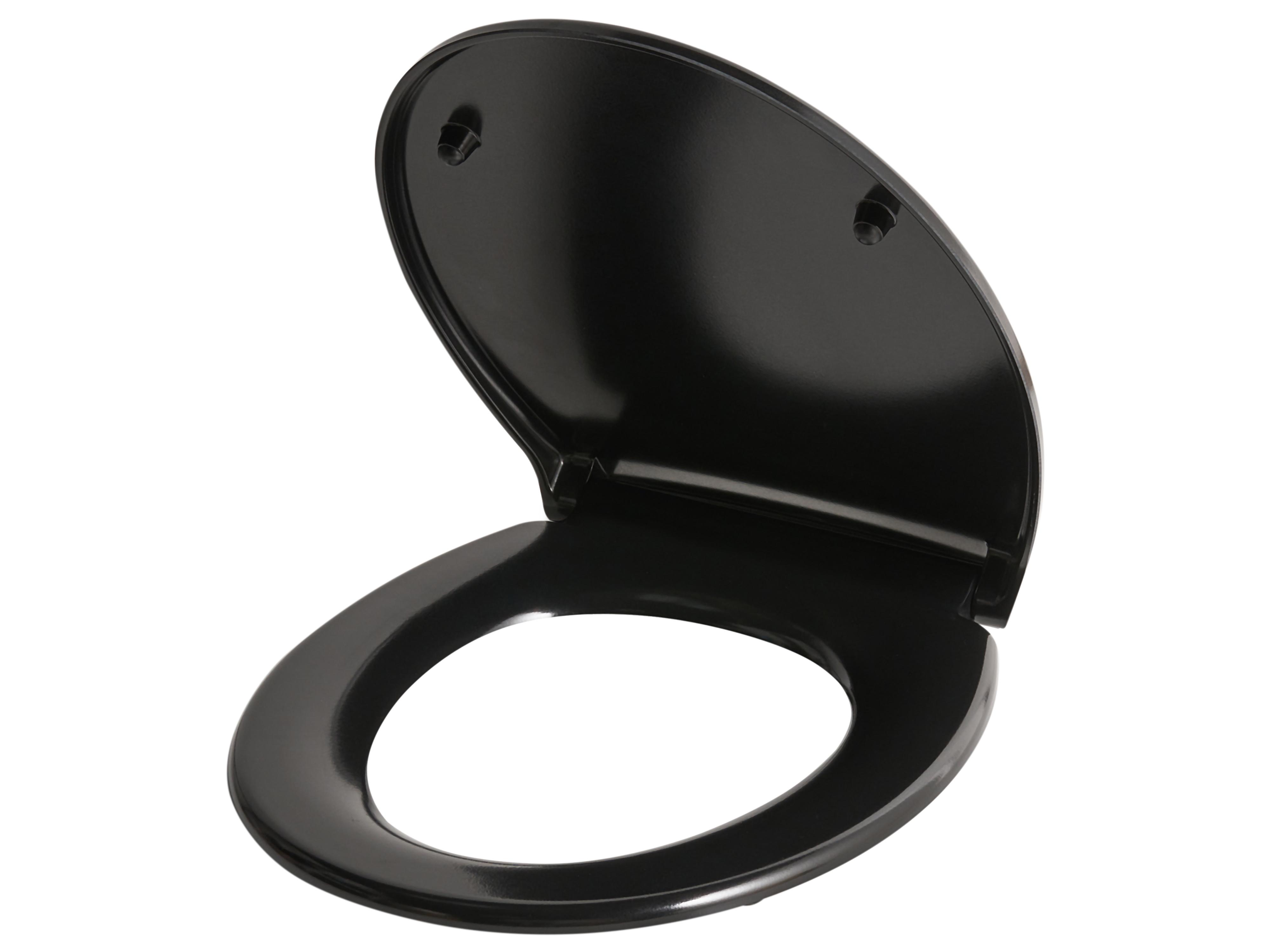 Toiletbril PAPURI soft-close Duroplast Zwart