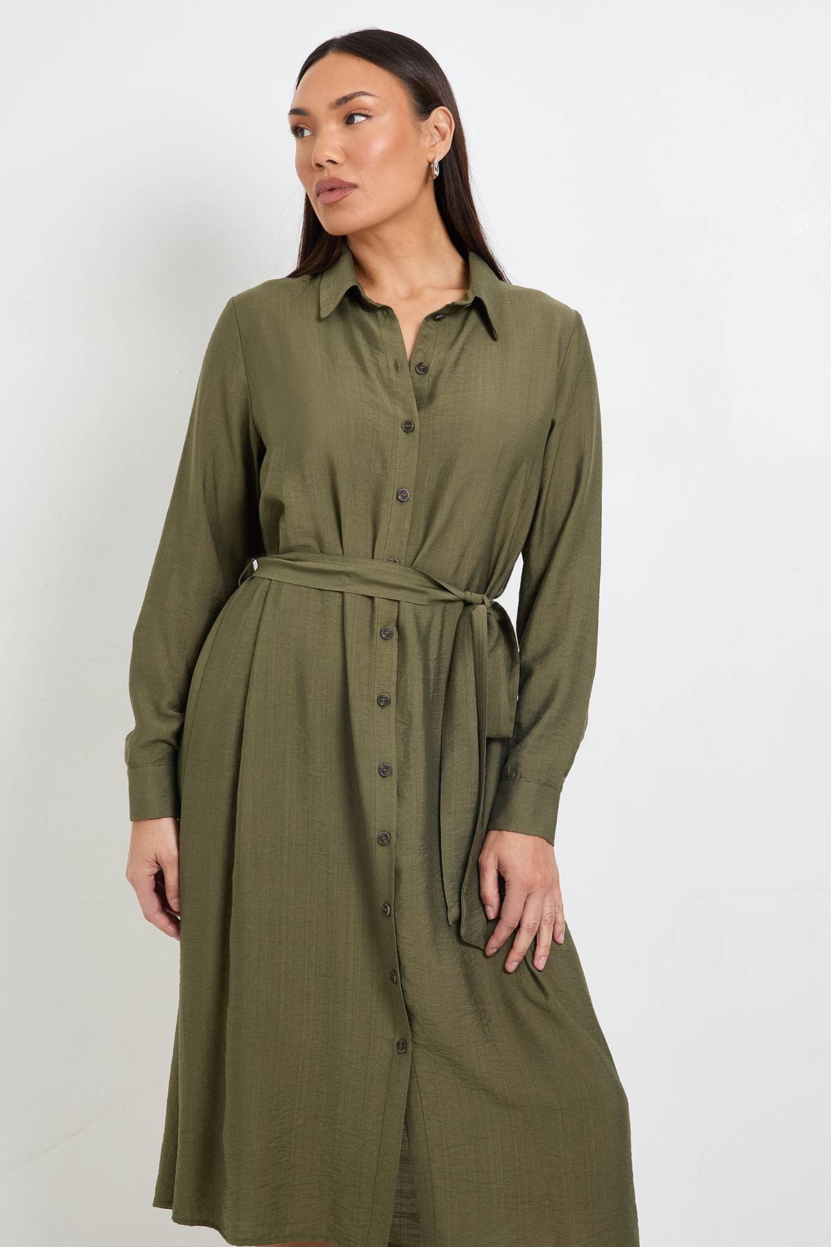 Wallis Robe Chemise Boutonnée Avec Col