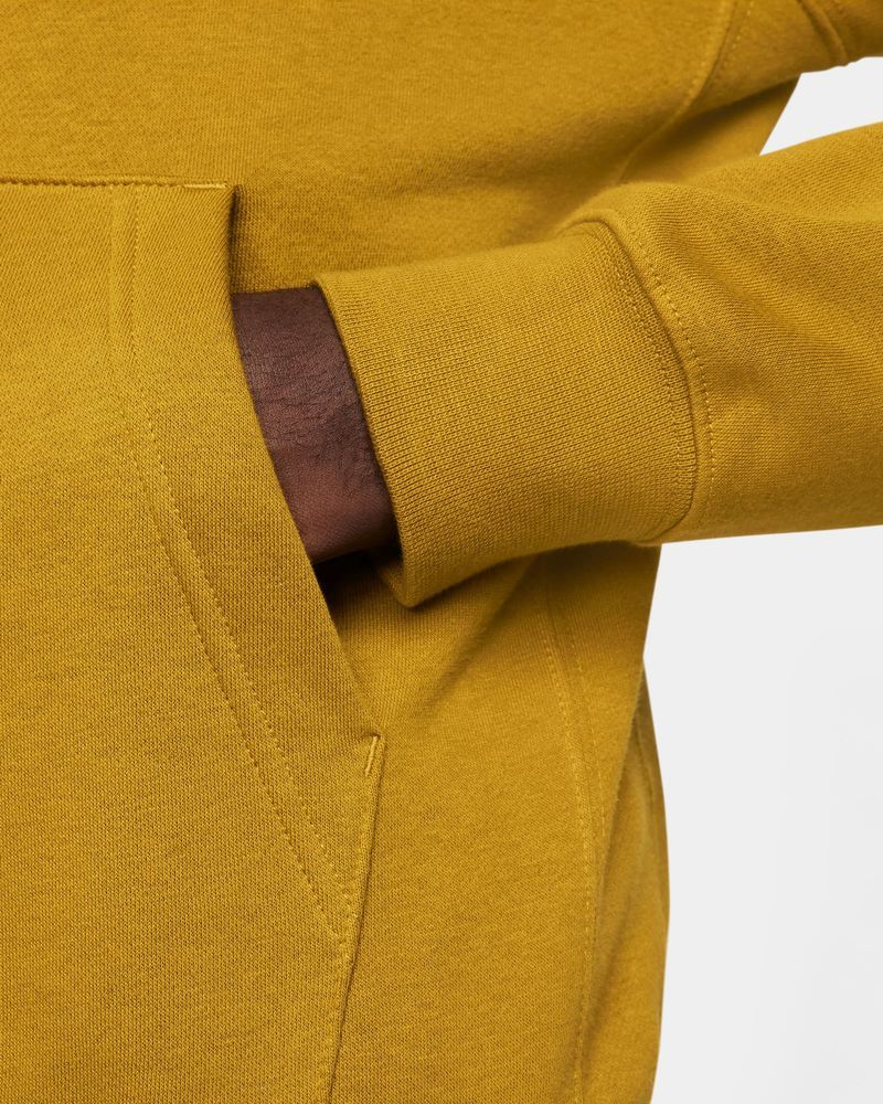 Sweat à capuche Nike Sportswear Club Fleece Jaune Moutarde pour homme