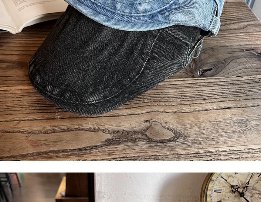Cap Station - Denim krantenjongenspet