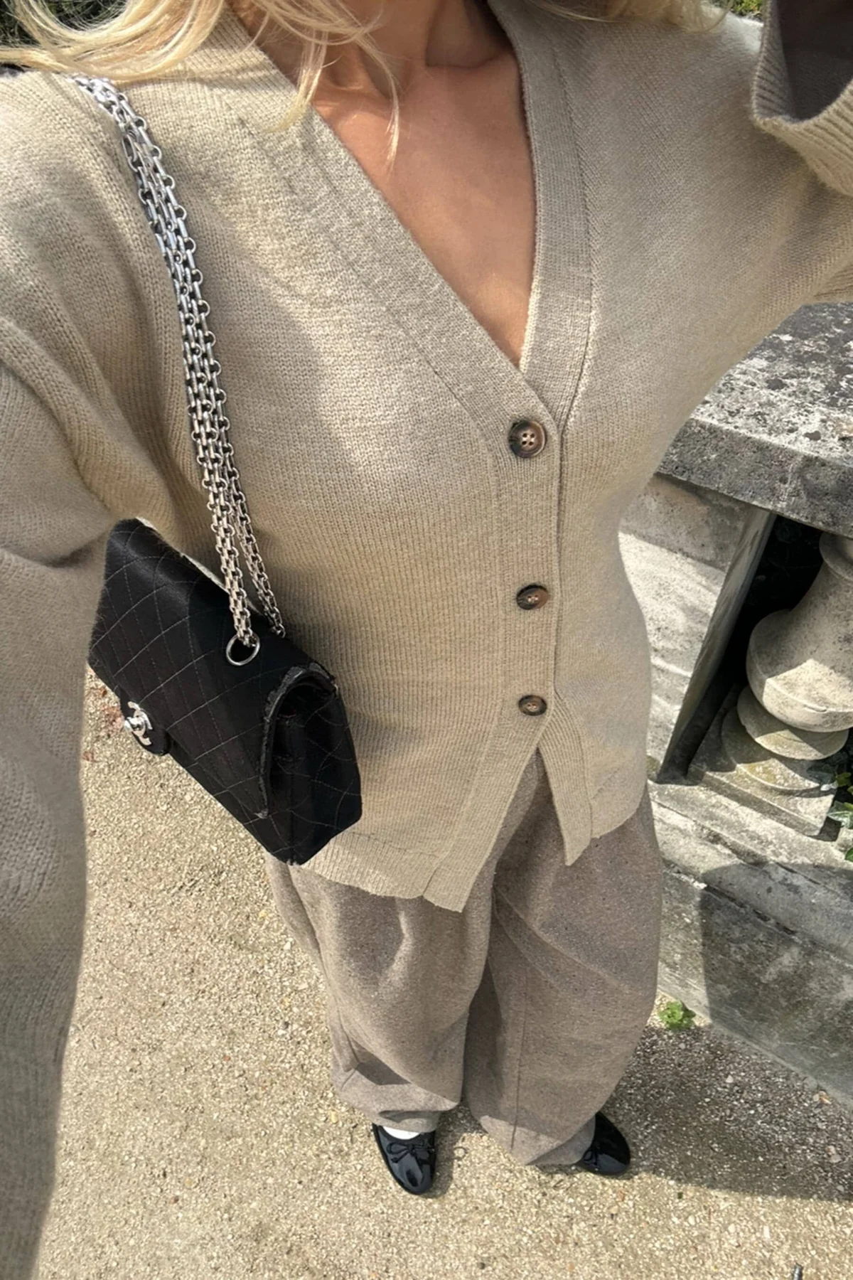 BYIC Karmaic Fitted Cardigan beige beige