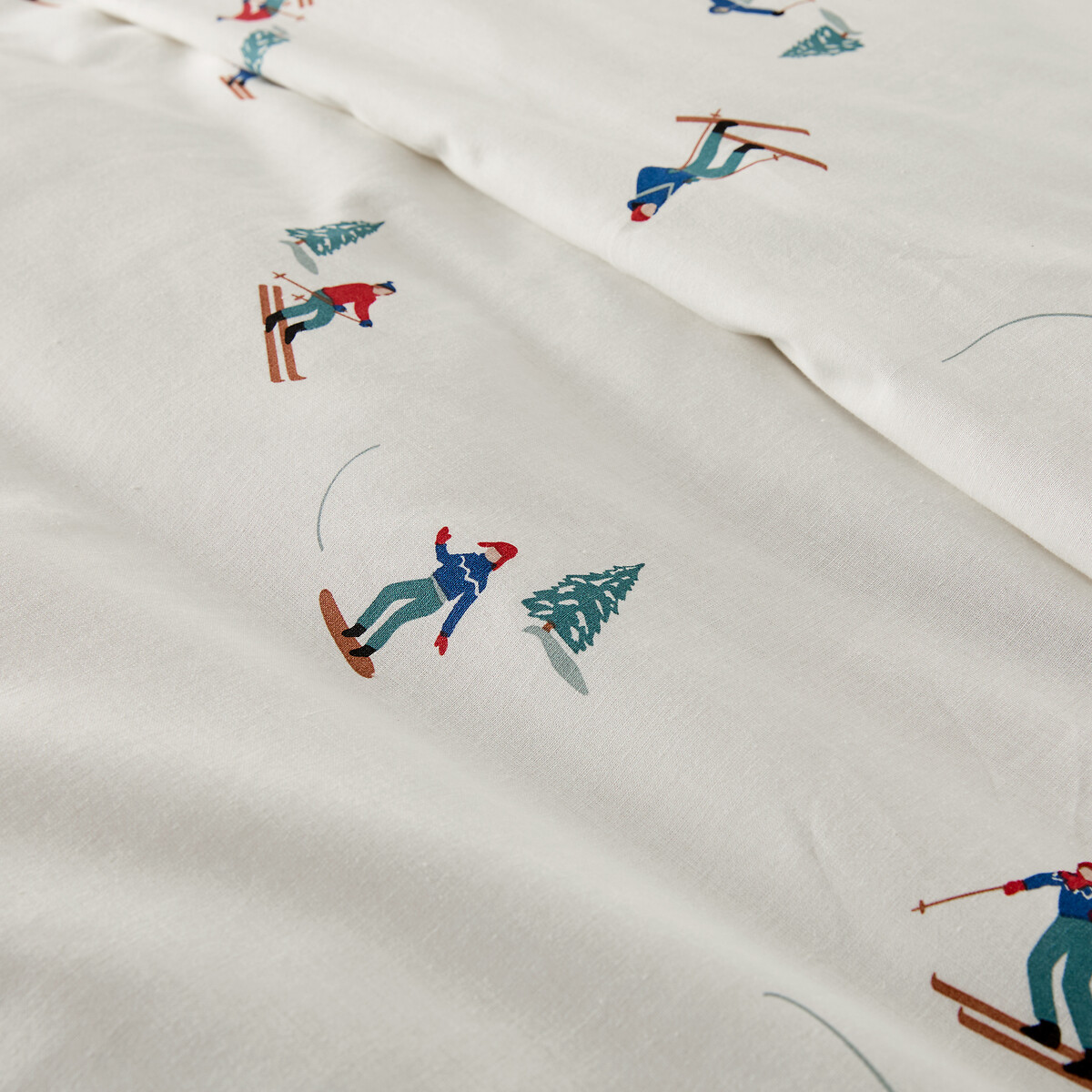 LA REDOUTE INTERIEURS<br>Conjunto de roupa de cama em 30% algodão reciclado, fronha reta. Tudo Schuss