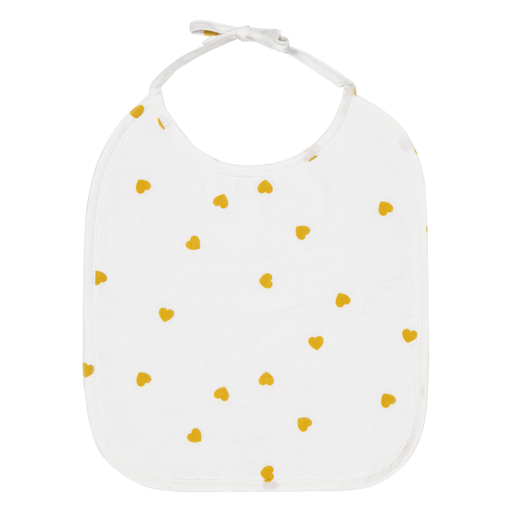 ANNA - Bavoir imprimé en coton| Blanc