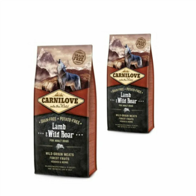 Carnilove sanglier sauvage & agneau pour chien adulte