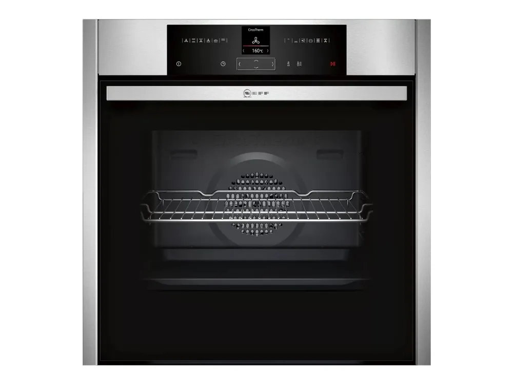 Neff N 70 B15CR22N1 - Ovn - til indbygning - niche - bredde: 56 cm - dybde: 55 cm - højde: 58.5 cm - med selv-rengøring - Klasse A  - rustfrit stål