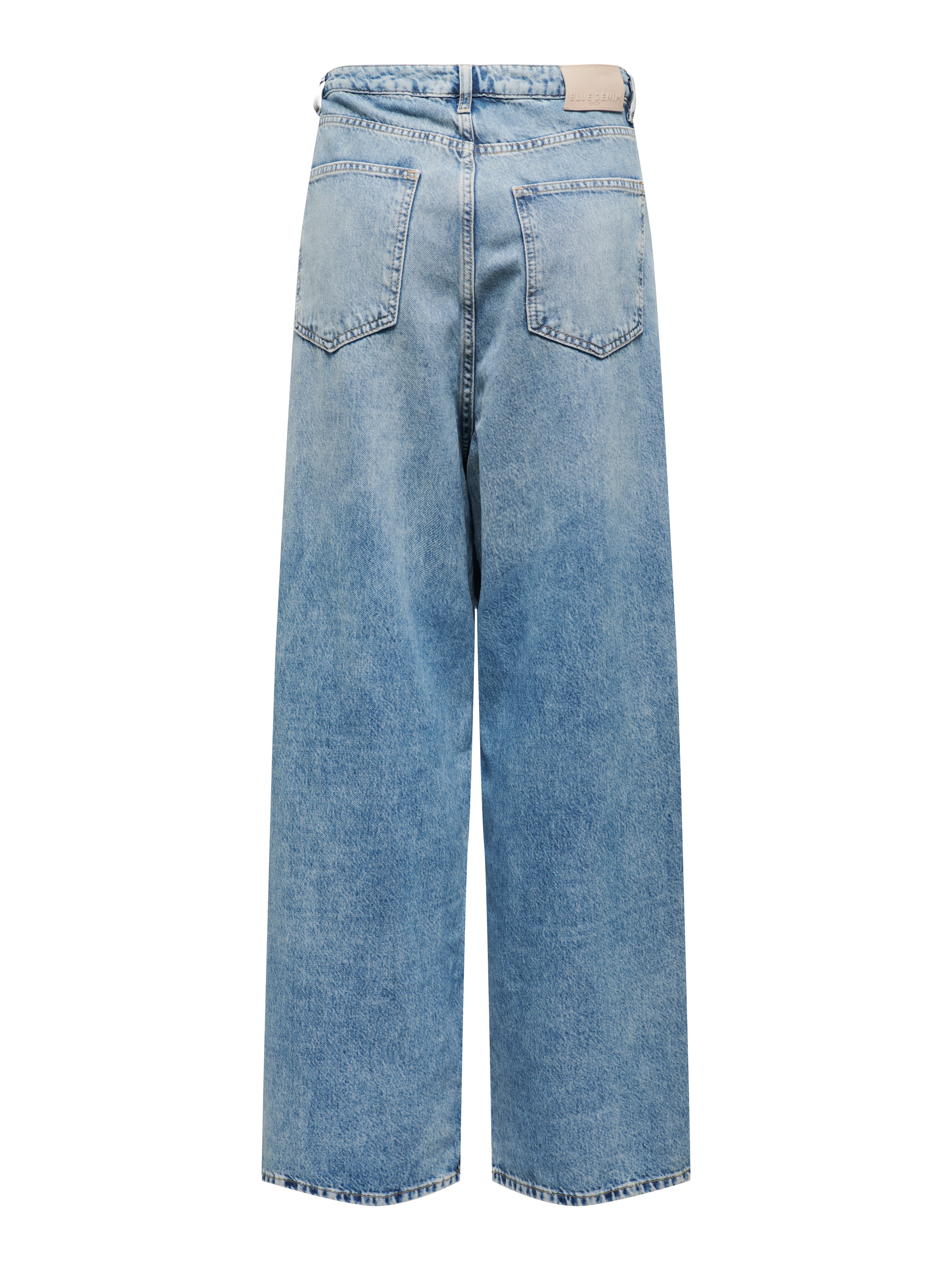 ONLECHO Mittlere Taille Weiter Beinschnitt Jeans Medium Blue Denim