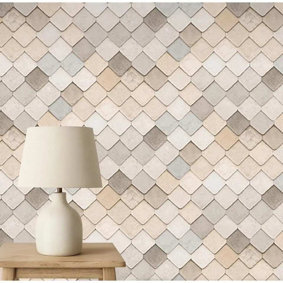 Dutch Wallcoverings Vliesbehang Artifice tegels - beige - 10,05m x 53cm