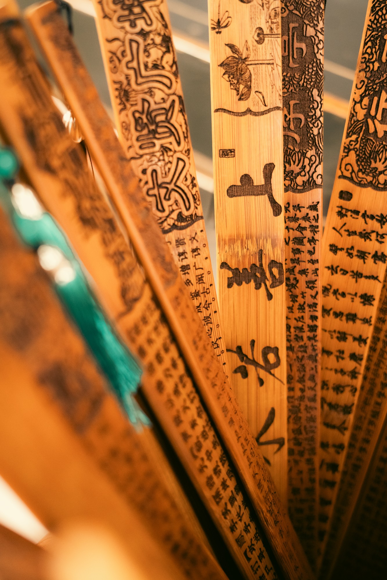 Chinesischer Schriftstab 'Drache', Bambus, L 50 cm, B 3 cm günstig bestellen