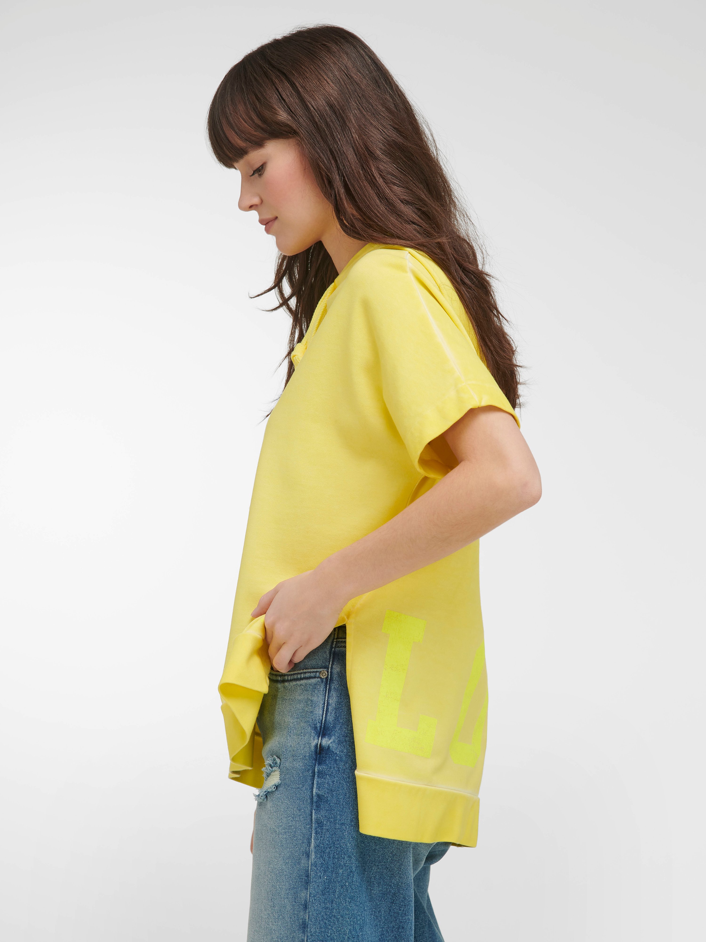 Hoodie-Sweatshirt mit 1/2-Arm