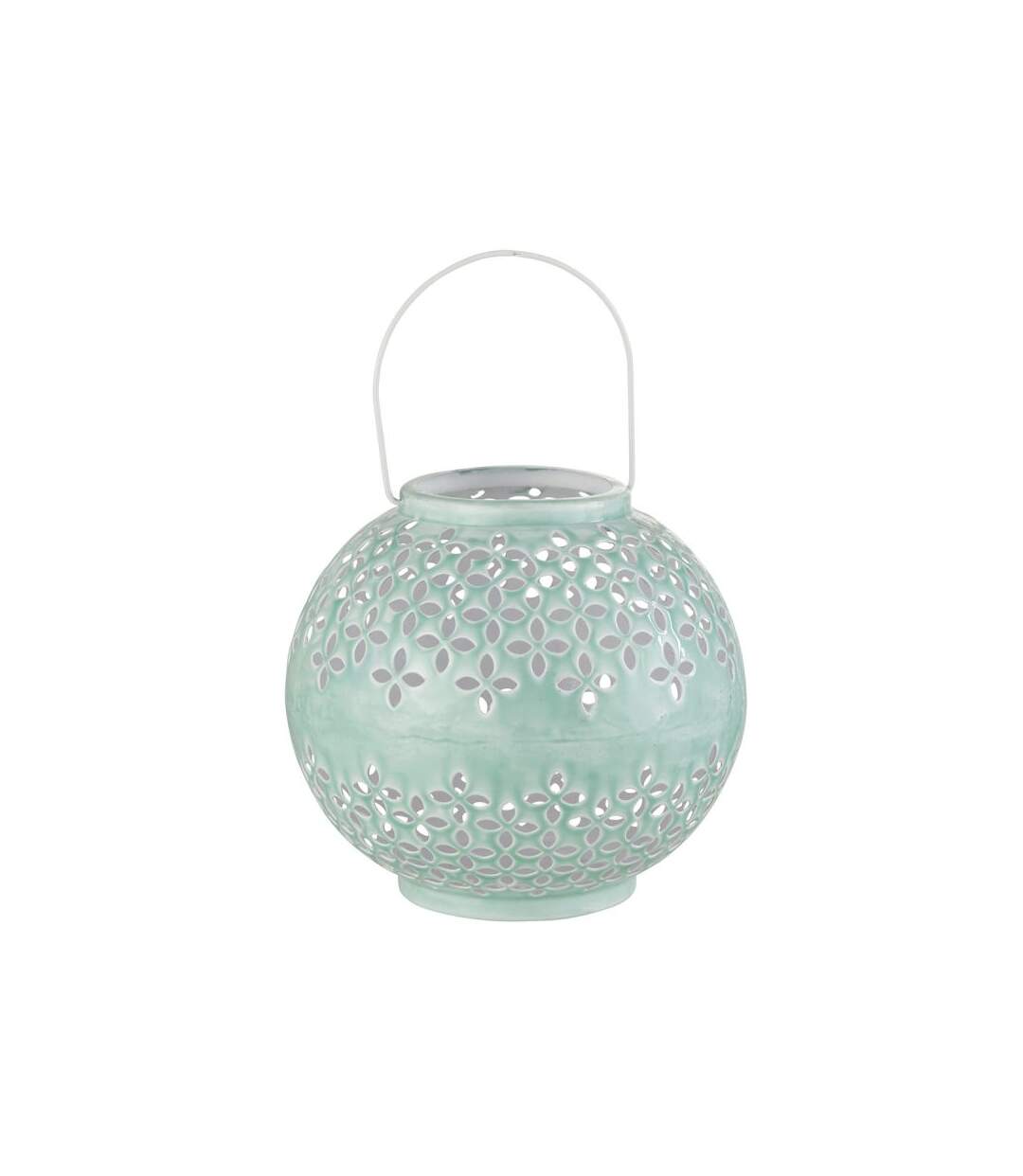 Paris Prix - Lanterne Ronde Métal sévilla 30cm Bleu