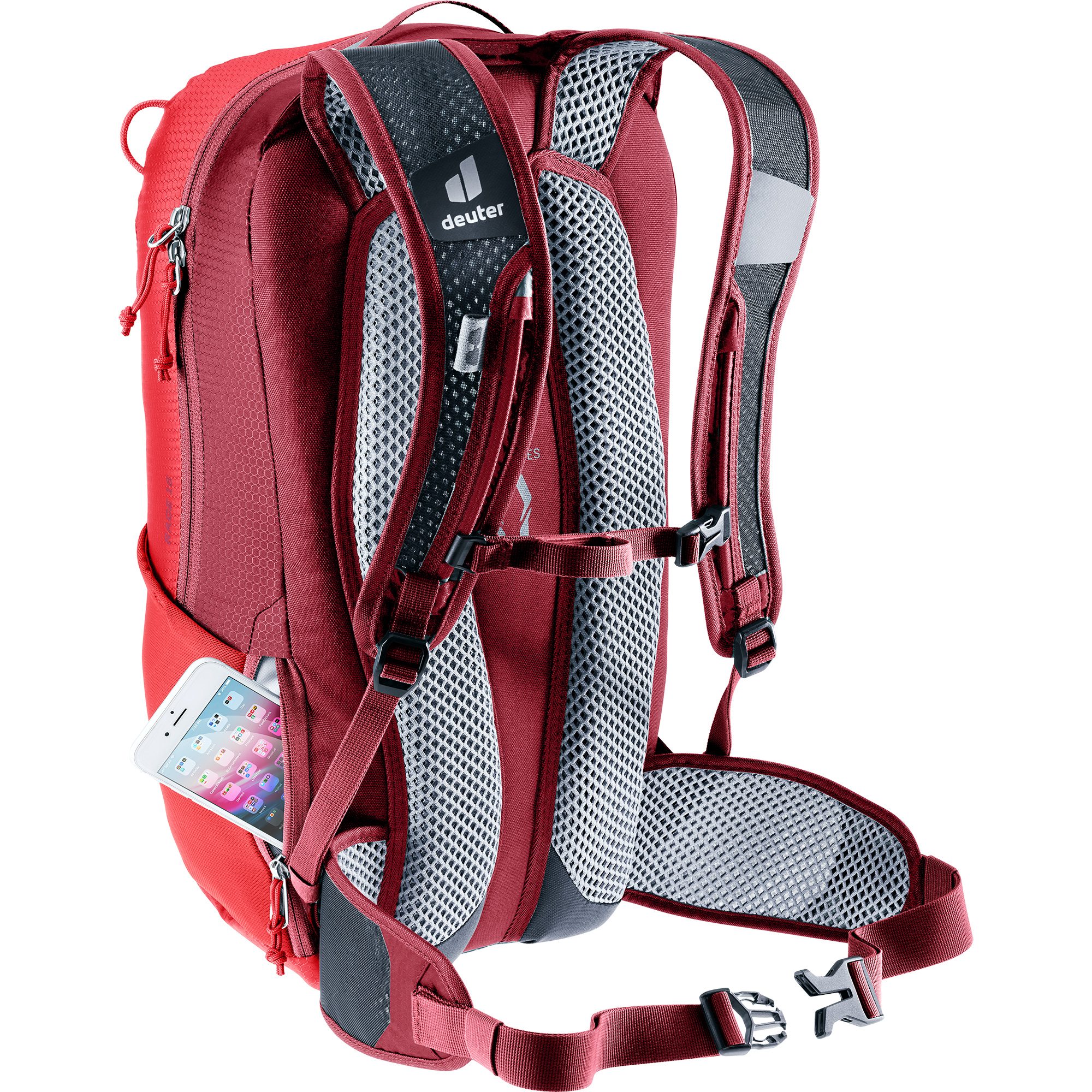 deuter Race 16l Bike Rucksack Damen cherry masala