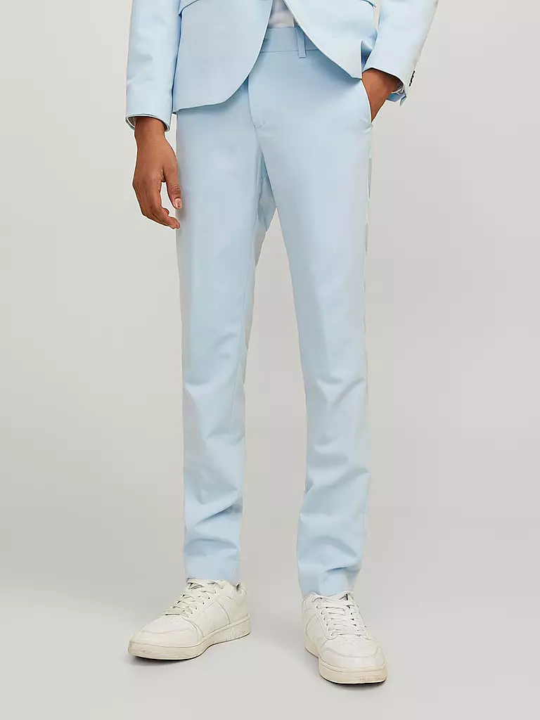 JACK & JONES Jungen Anzughose JPRSOLAR Slim Fit hellblau