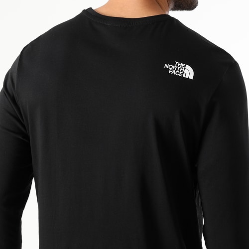 Tee Shirt Manches Longues Simple Dome A3L3B Noir