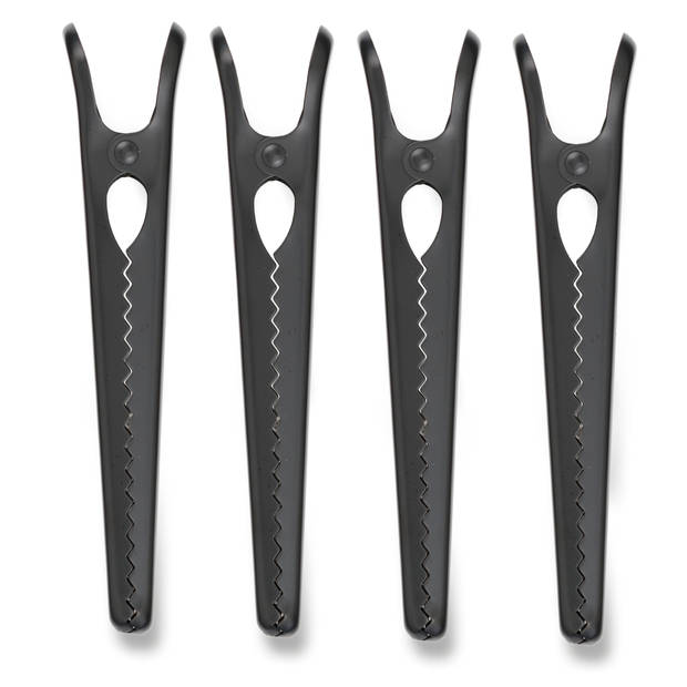 Blokker vershouclips (set van 4) - mat zwart