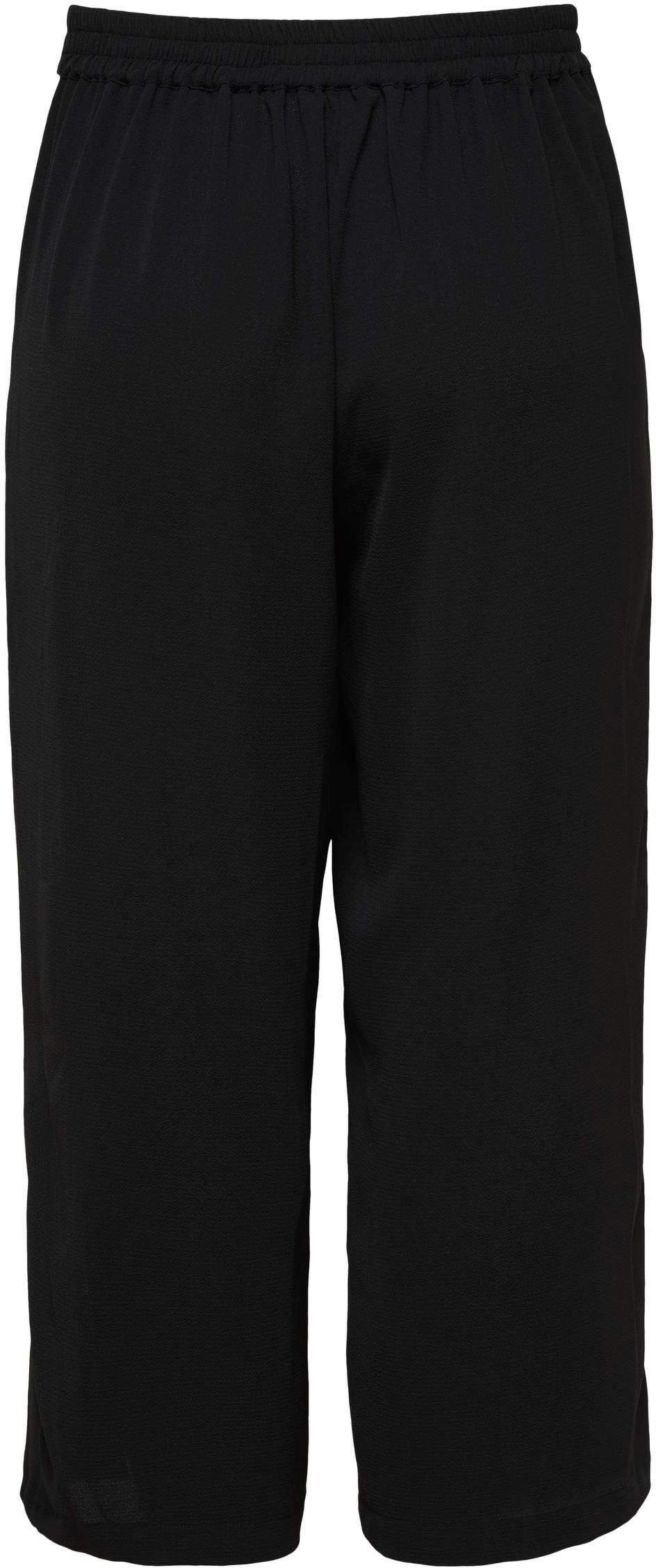 ONLY Palazzohose »ONLWINNER – Culottehose mit elastischem Bund und Kordelzug«  unifarben, modisch, regular fit, Kunstfaser, Eingrifftaschen