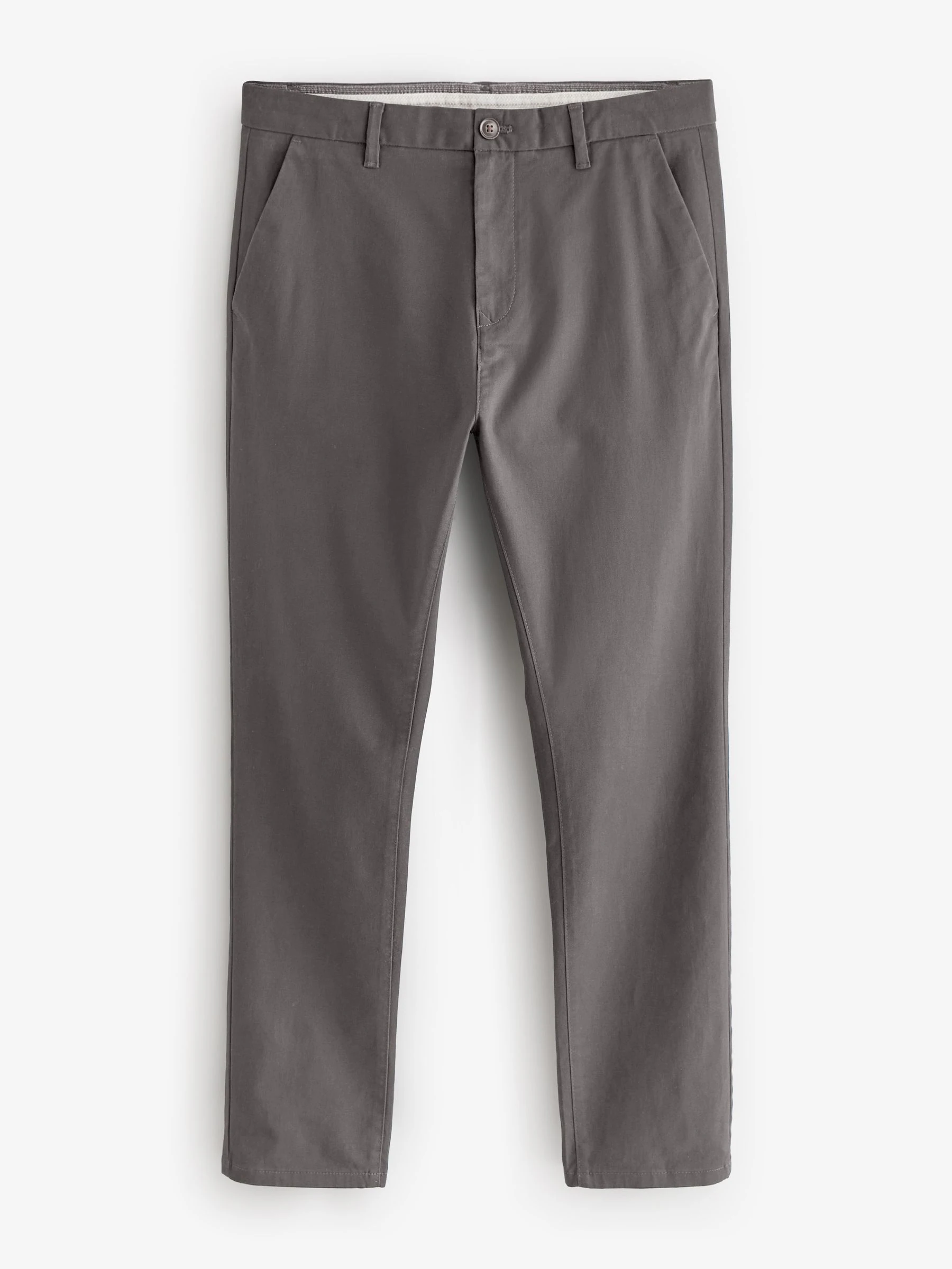 Donkergrijs - Skinny-fit stretchchino