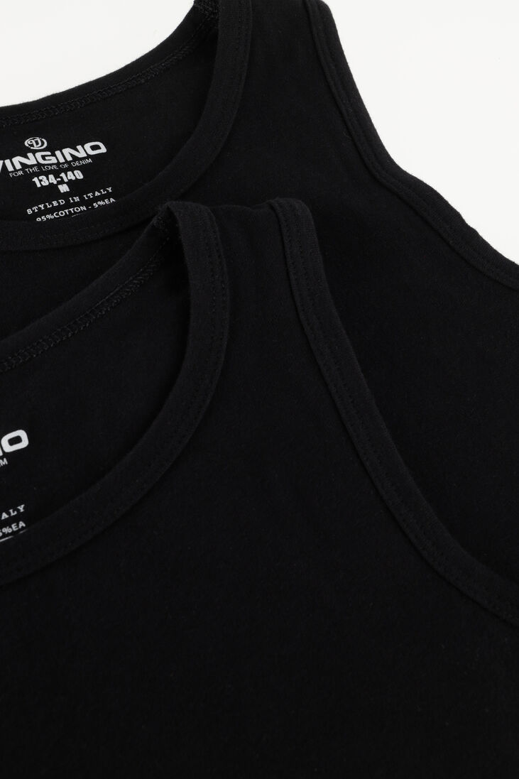 VINGINO zwarte vingino  boys tank (2-pack)