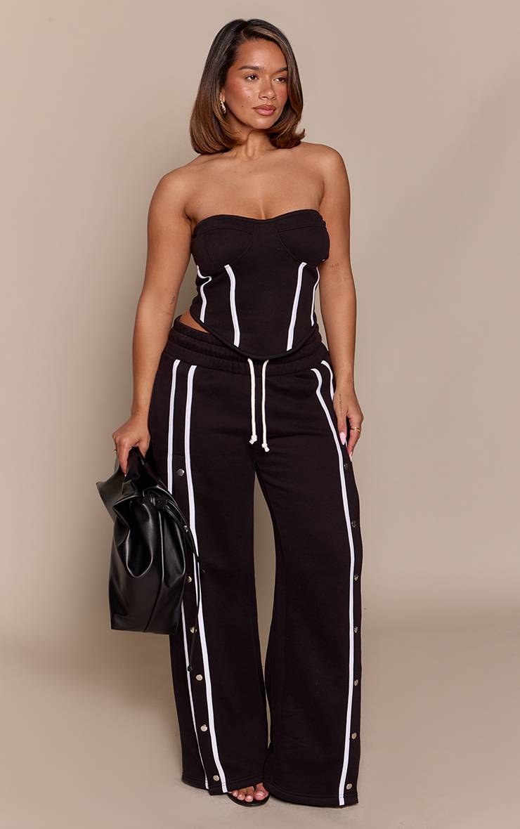 Noir Top Corset En Molleton Shape