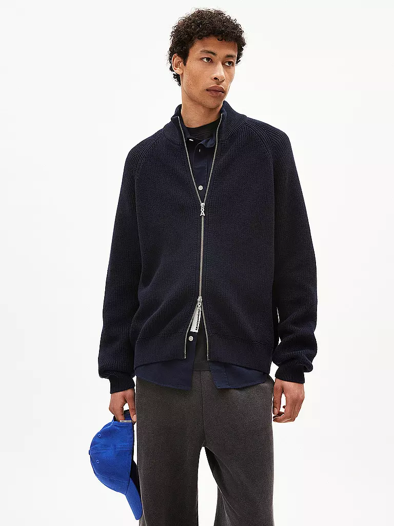 ARMEDANGELS Strickjacke AARTYOM blau