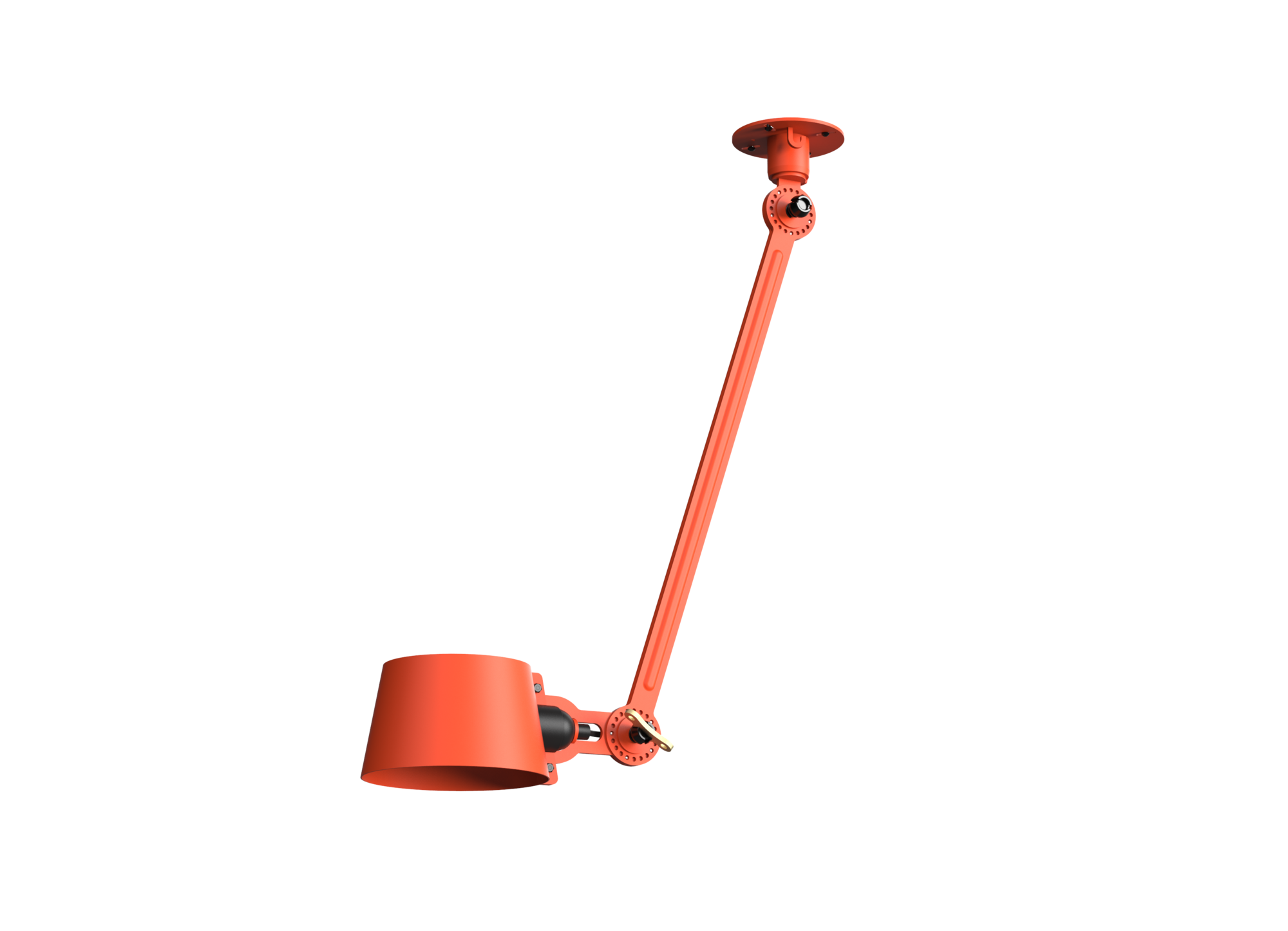 Plafondlamp Bolt 1 arm sidefit install striking orange