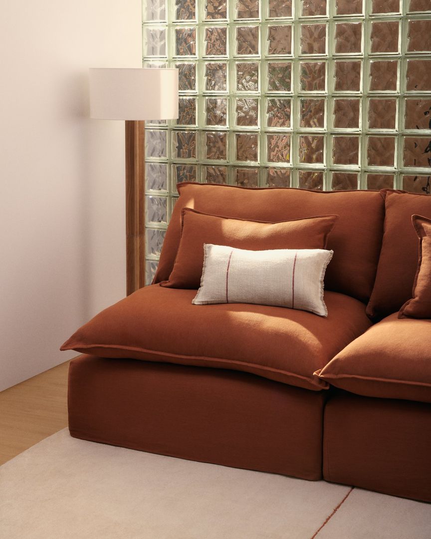Kave Home Anarela Terracotta Hoekbank