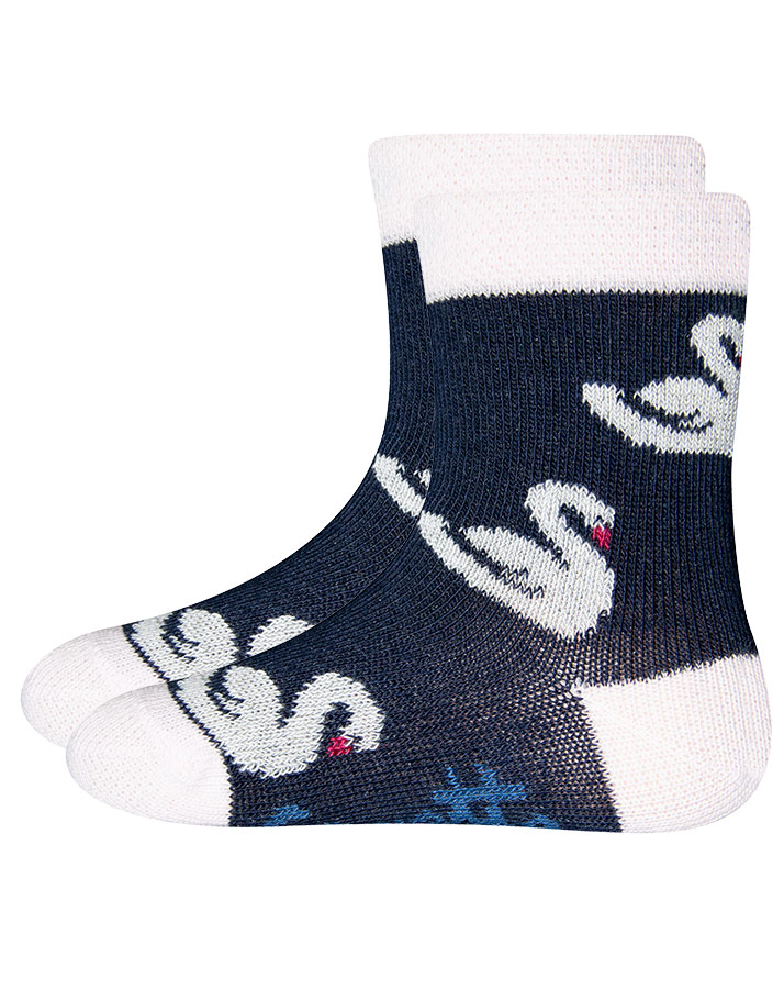 Socken SCHWAN & RINGEL 2er Pack in marine/rosa/weiß