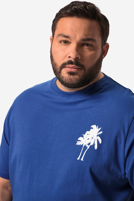 Men+ T-Shirt, Halbarm, Palmen Print, bis 84/86